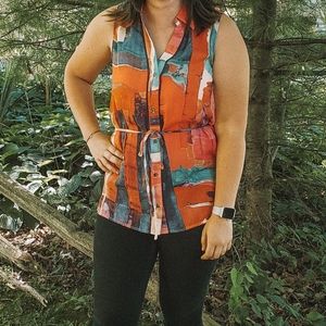 Bright Coral Summer Tank